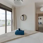 Homeforguest Flat With Large Terrace In Modern Residential Complex With Swimming Pool